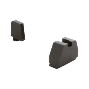 Ameriglo 8XL Tall Black Serrated .475 Front Flat Black .578 Rear Handgun Sight Glock | Elite Firearms