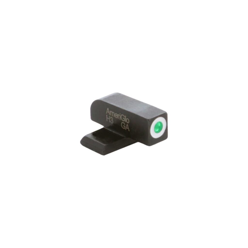 Ameriglo Green Tritium White Outline Front Sight .220in H .140in W Hellcat | Elite Firearms