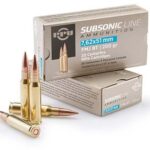 PPU Subsonic Rifle Ammunition 7.62x51mm 200 gr FMJBT 1050 fps 20/ct | Elite Firearms