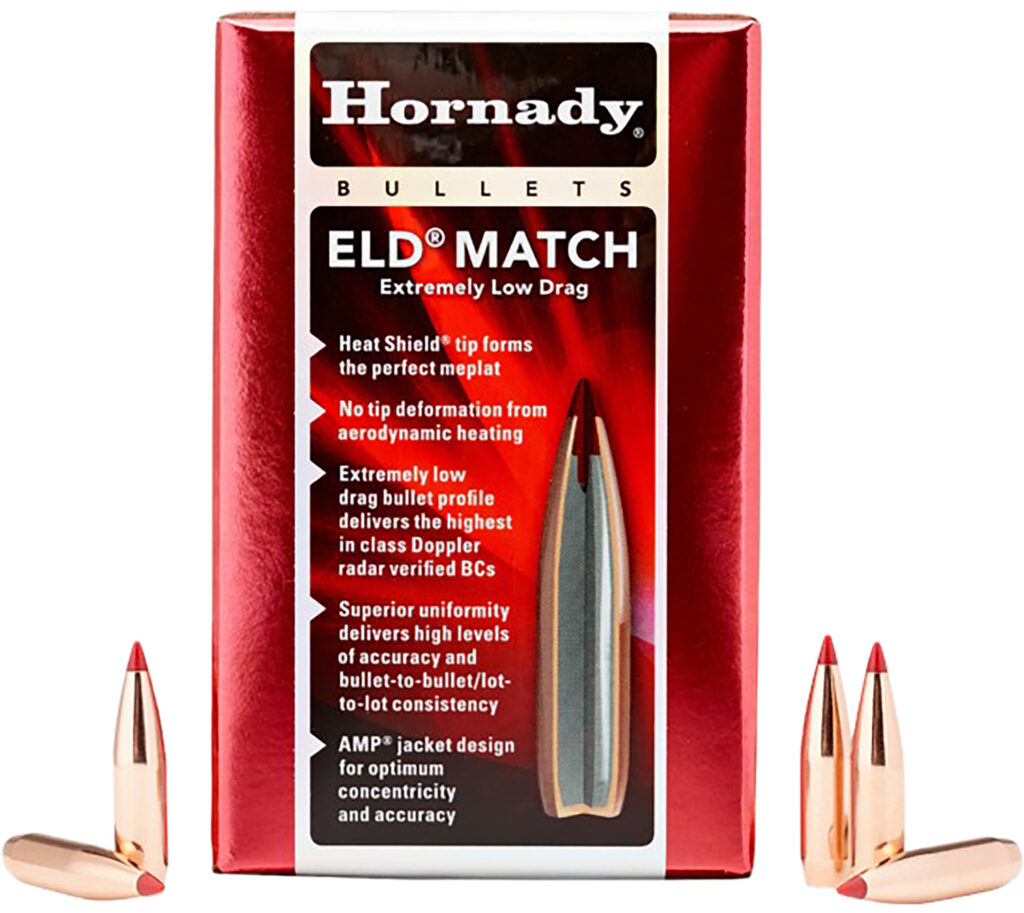 Hornady 245301 6mm .243 109gr Extremely Low Drag-Match 500 Per Box/6 Case | Elite Firearms