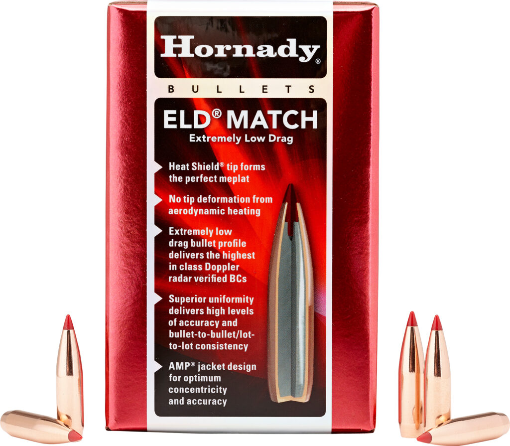Hornady 263331 6.5mm .264 147gr Extremely Low Drag-Match 500 Per Box/6 Case | Elite Firearms