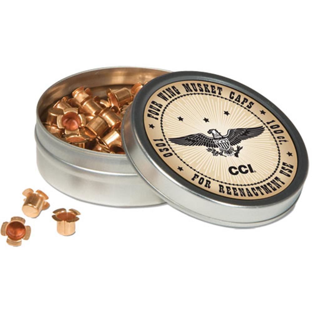 CCI 4-Wing Musket Caps (Designed for Re-enactment) 100/ct | Elite Firearms