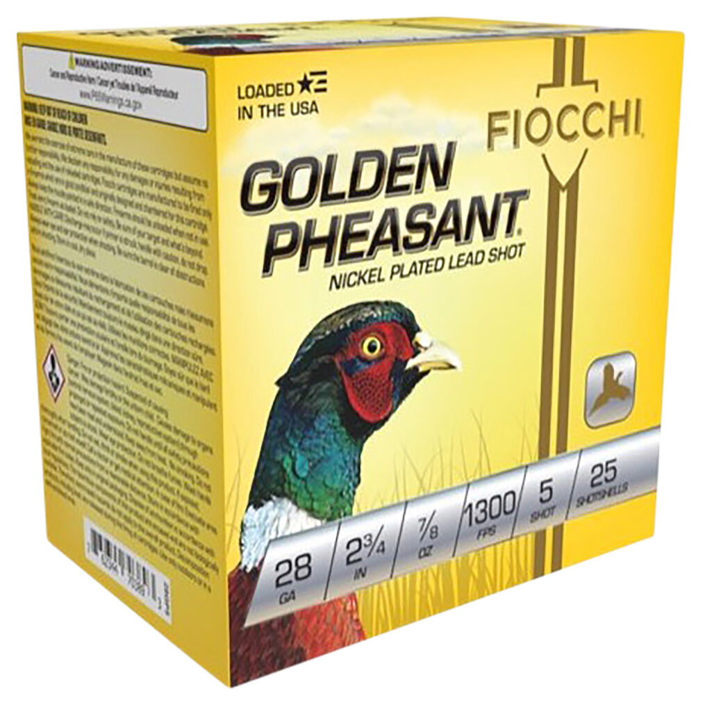 Fiocchi 28GP5 Golden Pheasant Extrema 28Gauge 2.75" 7/8oz 5Shot 25 Per Box/10 Case | Elite Firearms