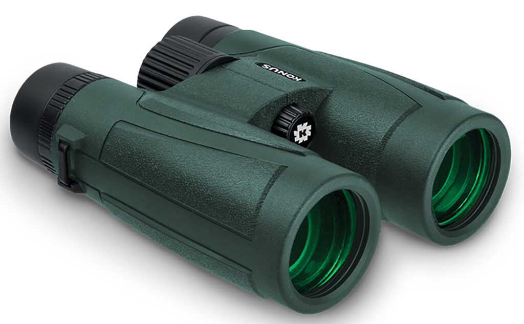Konus BI8 Regent-HD  8x42 W.A. BaK-4 Roof Prism Center Focus Black Rubber Armor | Elite Firearms