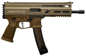 Global Ordnance LLC 197892004763 Grand Power Stribog SP9A1 9mm Luger 30+1 8" Flat Dark Earth | Elite Firearms