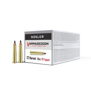 Nosler Varmegeddon Rifle Ammunition .22 Hornet 35 gr FB Tipped 3000 fps - 20/ct | Elite Firearms