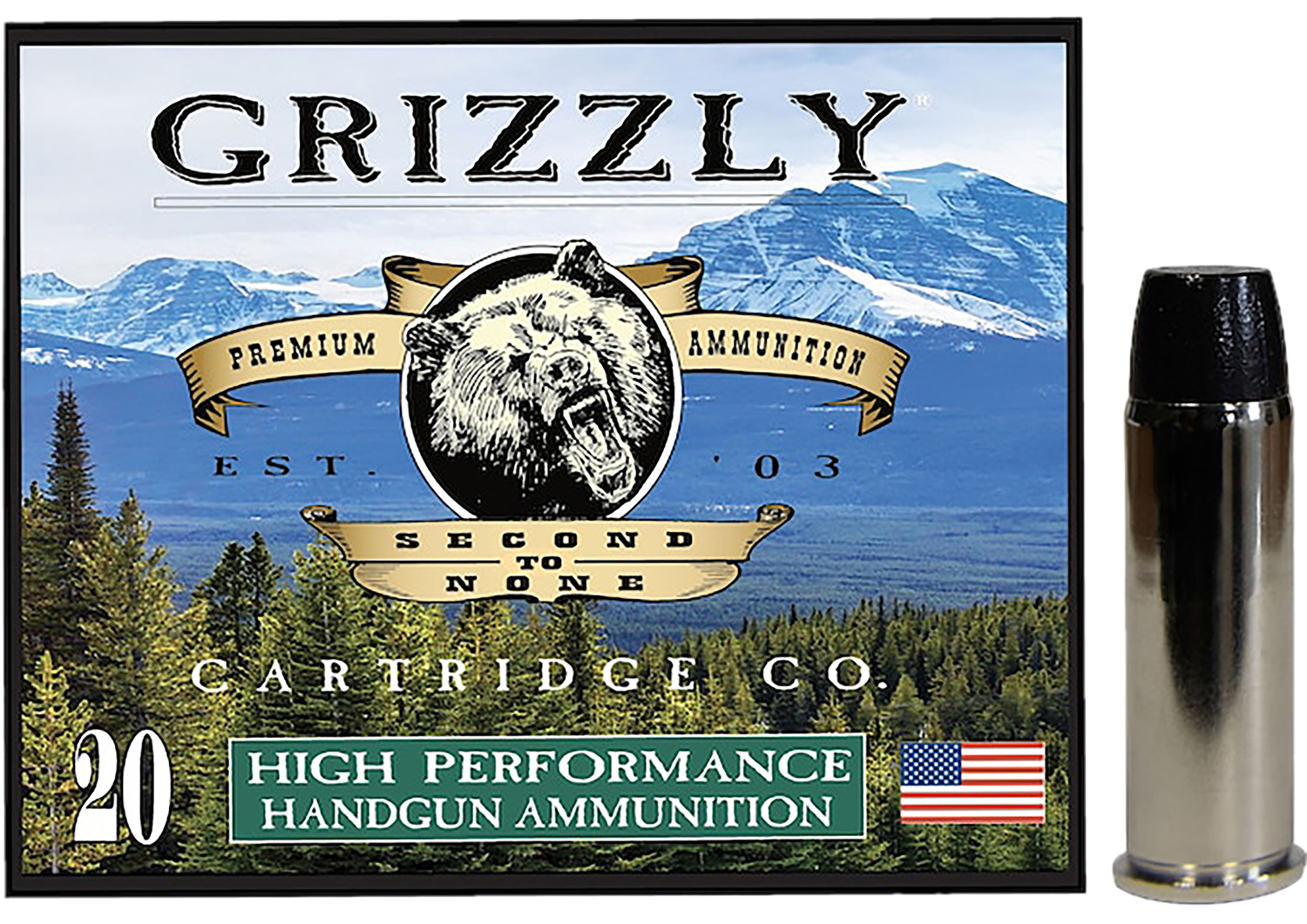 Grizzly-Ammo .44 Magnum 260gr – 20rd