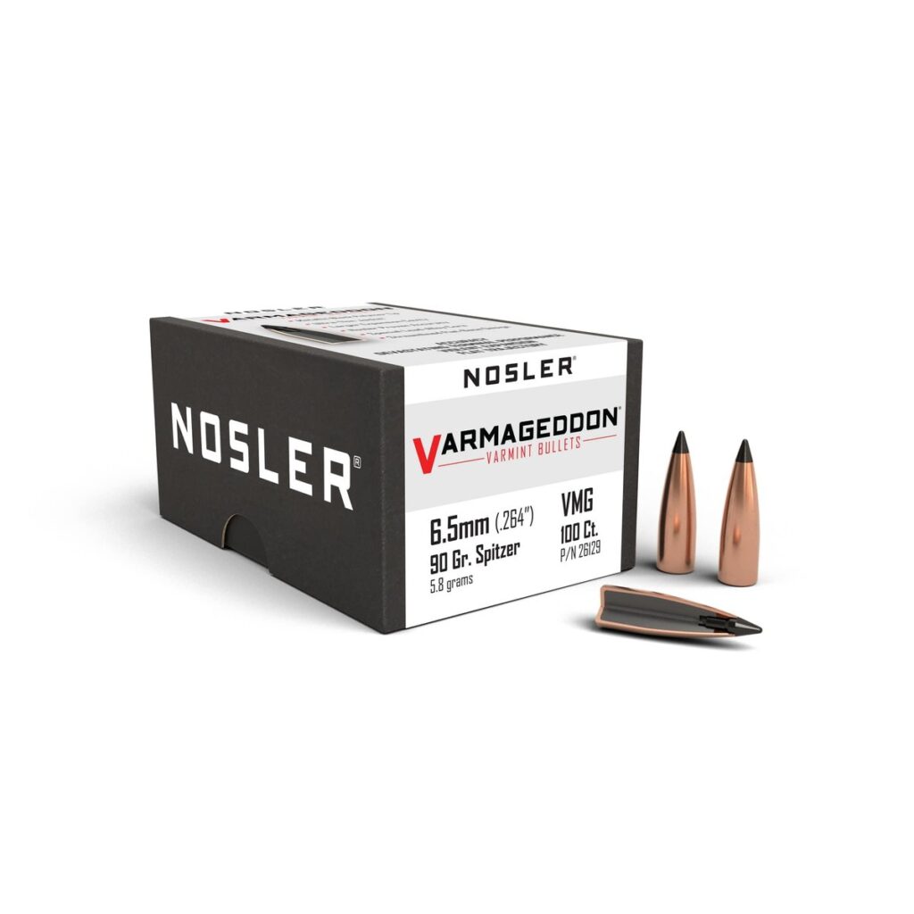 Nosler VarMageddon Bullets 6.5mm .264" 90 gr FB-Tipped 100/ct | Elite Firearms