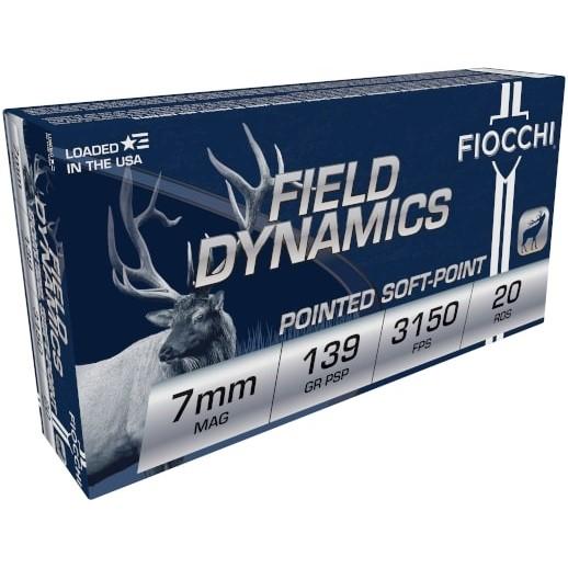 Fiocchi Shooting Dynamics Rifle Ammunition 7mm Rem Mag 139 gr PSP 3150 fps 20/ct | Elite Firearms