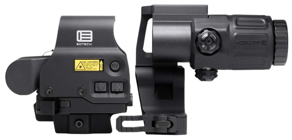 Eotech HHSSTC HHSSTC EXPS & G33 Magnifier Matte Black 1x/3x 1.20" x 0.85" 1 MOA Red Dot/68 MOA Ring | Elite Firearms