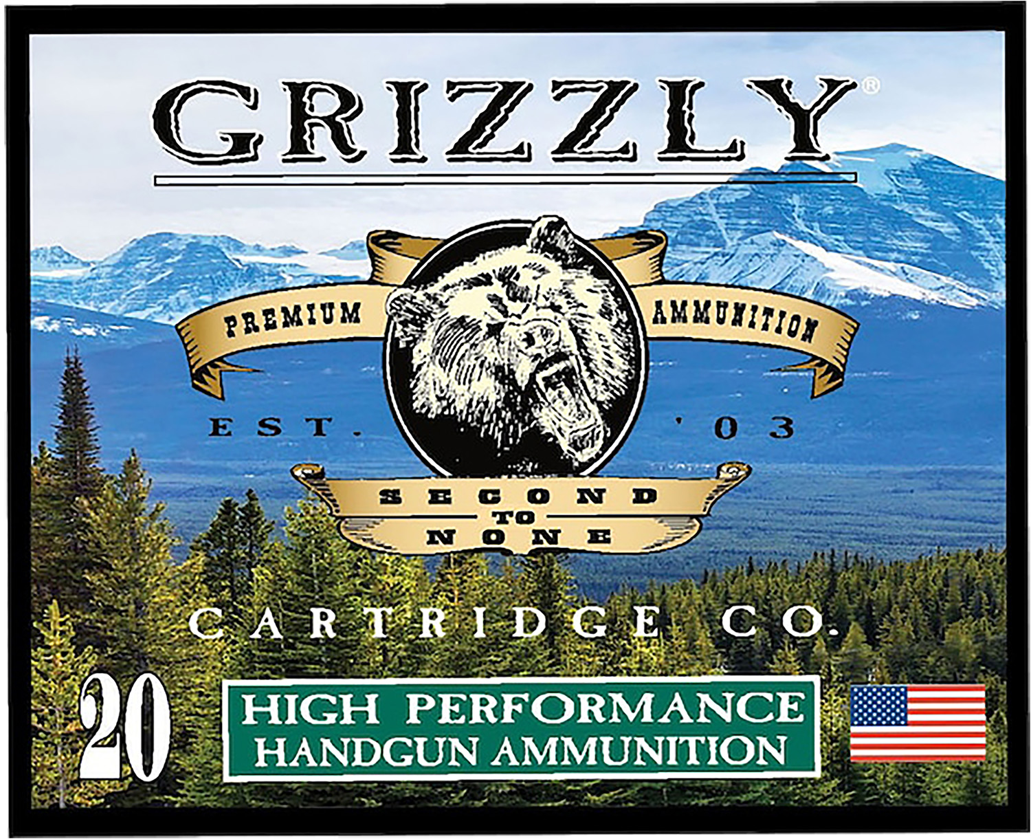 Grizzly-Ammo 10mm Auto 165gr – 20rd