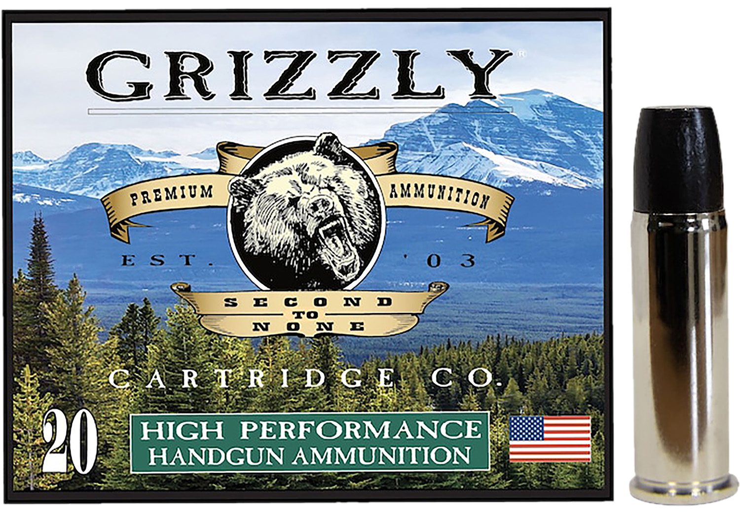 Grizzly-Ammo .44 Magnum 355gr – 20rd