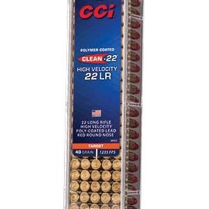 CCI  Target Rimfire Ammunition .22 LR 40 gr LRN 1240 fps 100/ct