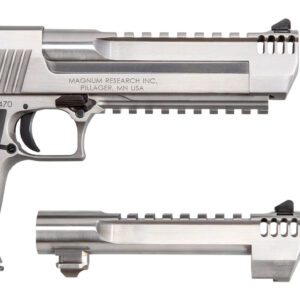 Magnum Research DE50429SRMB Desert Eagle Mark XIX Conversion Combo 50 AE/429 DE 6" 7+1 Overall Stainless Steel Black Rubber Grip