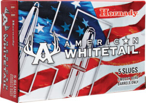 Hornady 86234 American Whitetail 12 Gauge 2.75" 1 oz Rifled Slug Shot 5 Per Box/ 20 Case