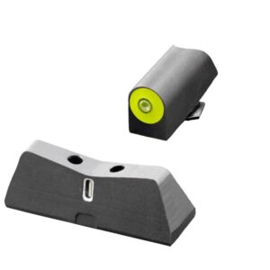 XS Sight DXT2 Big Dot Sight for Colt 1911 Enhanced all barrel lengths  LPA Cut - Yellow
