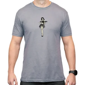 Magpul MAG1117-041-L Hula Girl CVC Stone Gray Heather Cotton/Polyester Short Sleeve Large | Elite Firearms