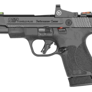 S&W PC M&P 9 Shield Plus Crimson Trace Handgun 9mm Luger 10rd Magazine 4" Barrel No Thumb Safety Black USED