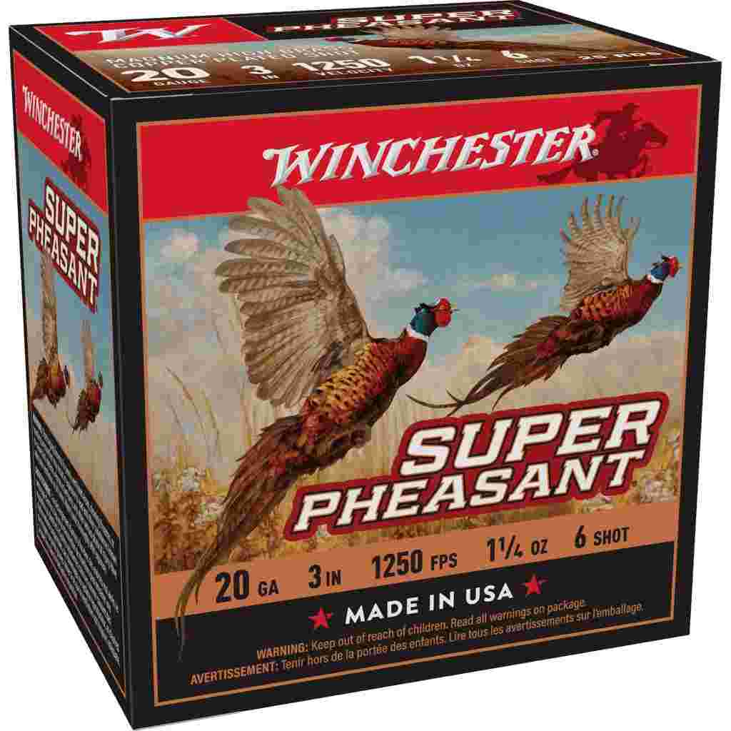 Winchester Super-X Super Pheasant Shotshells 20 ga 3" 1-1/4 oz 1250 fps #6 25/ct | Elite Firearms