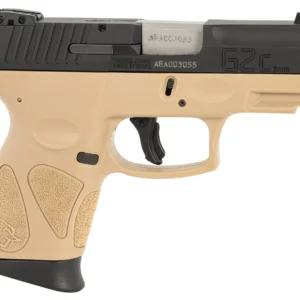 Taurus 1G2C93112T G2C  Compact Frame 9mm Luger 12+1 3.26" Matte Stainless Steel Barrel, Matte Black Serrated Steel Slide, Coyote Tan Polymer Frame w/Picatinny Rail & Polymer Grip, Right Hand