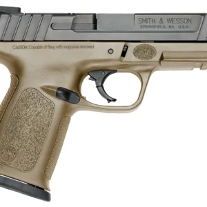 Smith & Wesson 11998 SD9  Compact Frame 9mm Luger 16+1, 4" Black Armornite Stainless Steel Barrel & Serrated Slide, Flat Dark Earth Polymer Frame w/Picatinny Rail, FDE Textured Grip, No Safety
