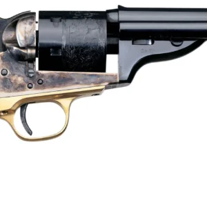 Taylors & Company 550721 1851 Open-Top 45 Colt (LC) Caliber with 5.50" Blued Finish Barrel, 6rd Capacity Blued Finish Cylinder, Color Case Hardened Finish Steel Frame & Walnut Navy Size Grip