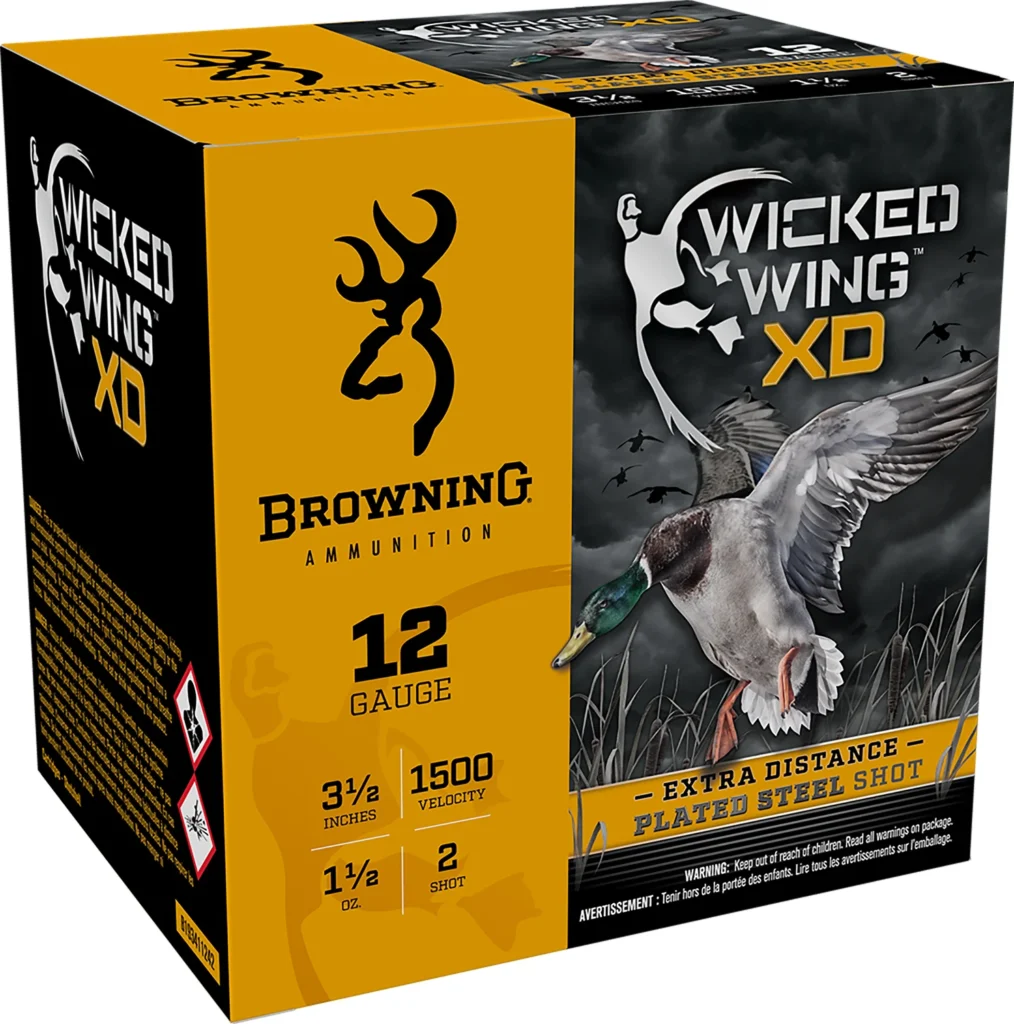 Browning Ammo B193411242 Wicked Wing XD  12Gauge 3.50" 1 1/2oz 2Shot 25 Per Box/10 Case | Elite Firearms