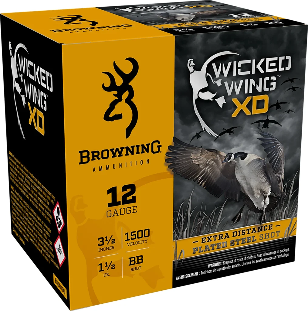 Browning Ammo B193411240 Wicked Wing XD  12Gauge 3.50" 1 1/2oz BBShot 25 Per Box/10 Case | Elite Firearms