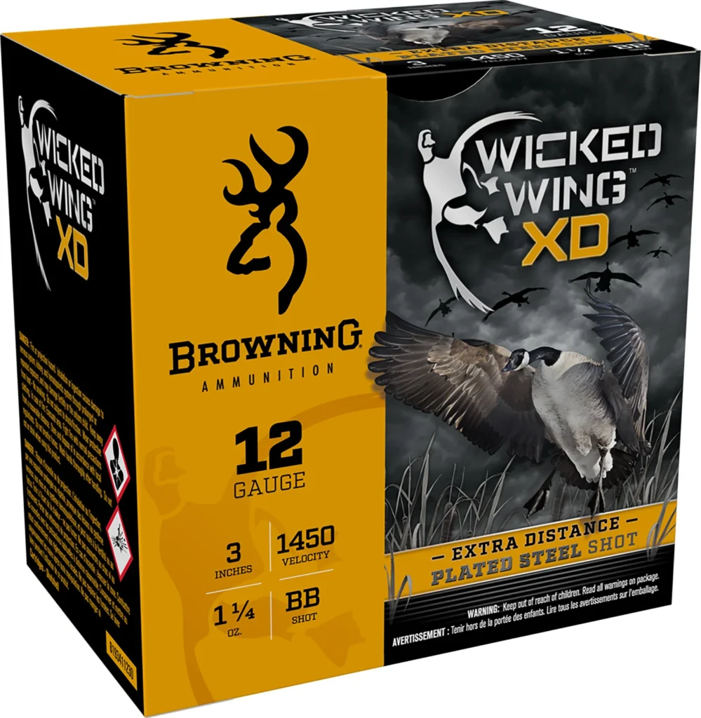 Browning Ammo B193411230 Wicked Wing XD  12Gauge 3" 1 1/4oz BBShot 25 Per Box/10 Case | Elite Firearms