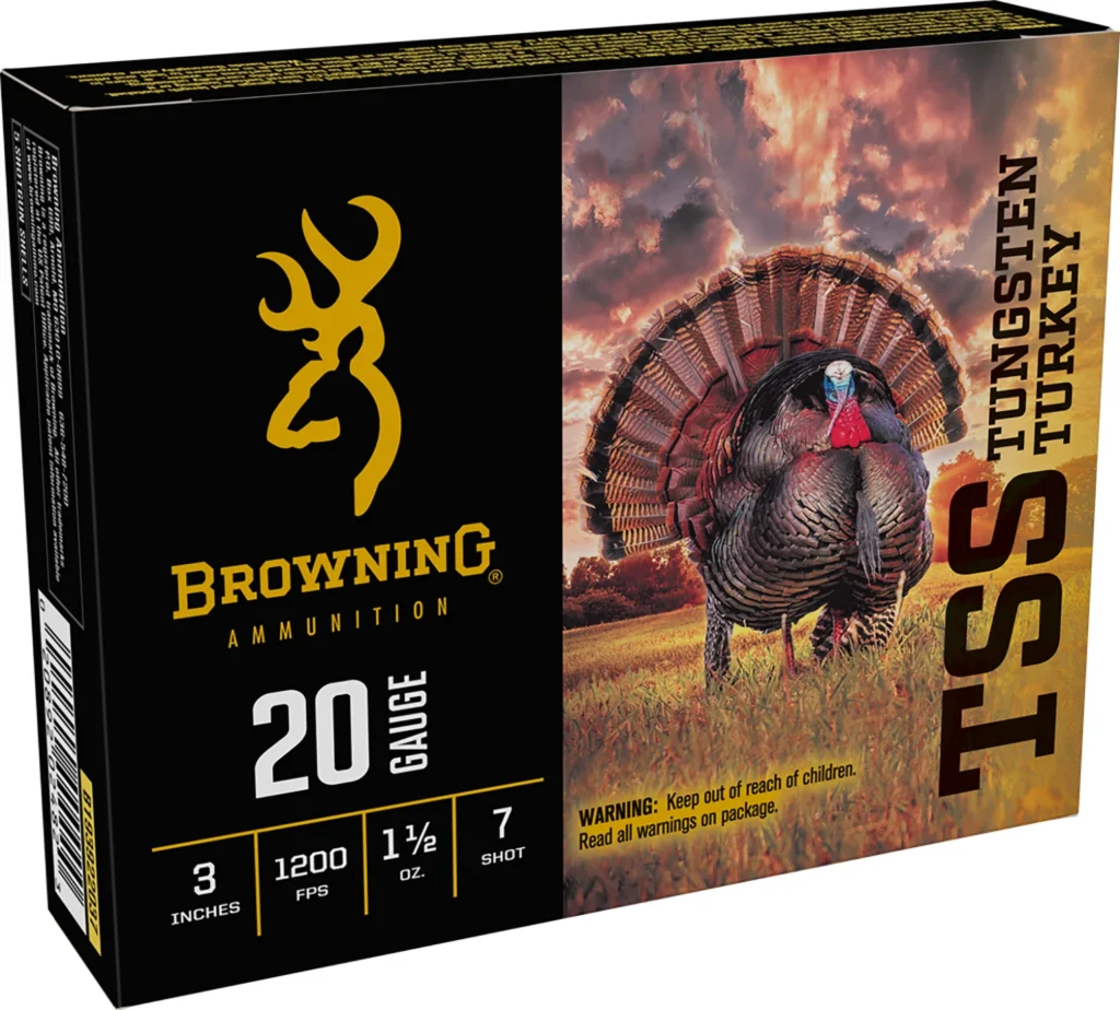 Browning Ammo B193922037 TSS Tungsten Turkey 20Gauge 3" 1 1/2oz Tungsten 7Shot 5 Per Box/10 Case | Elite Firearms