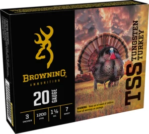 Browning Ammo B193922037 TSS Tungsten Turkey 20Gauge 3" 1 1/2oz Tungsten 7Shot 5 Per Box/10 Case | Elite Firearms