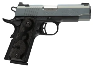 Browning 051993492 1911 Black Label Compact Frame 380 ACP 8+1 3.63" Matte Stainless Steel Barrel, Northern Lights Cerakote Serrated Steel Slide, Matte Black Polymer Frame, Black Polymer Grip | Elite Firearms