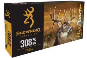 Browning Ammo B192103082 Max Point 308Win 168gr 20 Per Box/10 Case | Elite Firearms