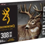 Browning Ammo B192603081 Silver 308Win 180gr Plated Soft Point 20 Per Box/10 Case | Elite Firearms