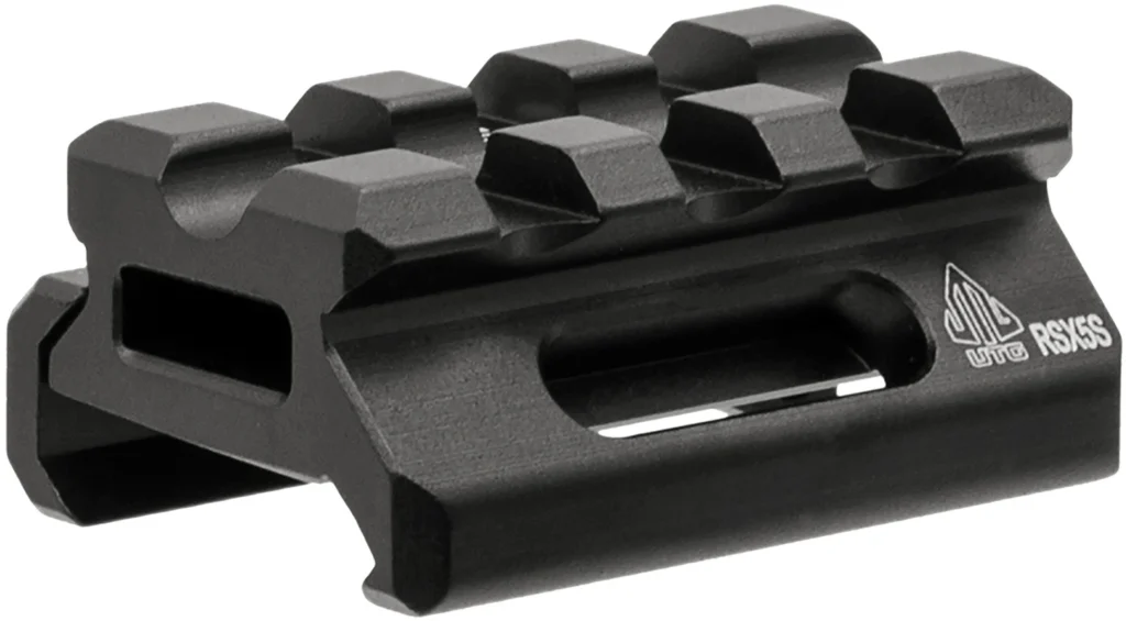 Leapers MTRSX5S Picatinny Riser  Matte Black Anodized Aluminum Picatinny/Weaver Mount | Elite Firearms