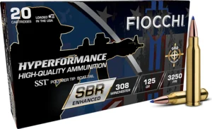 Fiocchi 308SBRA Hyperformance  308Win 125gr Super Shock Tip 20 Per Box/10 Case