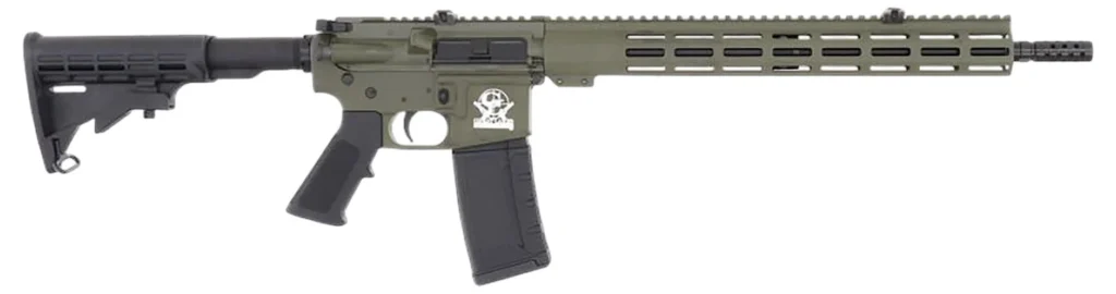 Great Lakes Firearms GL15223ODG AR-15 223 Wylde 30+1 16" Black Nitride Threaded Barrel, OD Green Cerakote Aluminum Receiver w/Picatinny Rail, M-LOK Handguard, Black Polymer Stock, Mil-Spec Grip | Elite Firearms