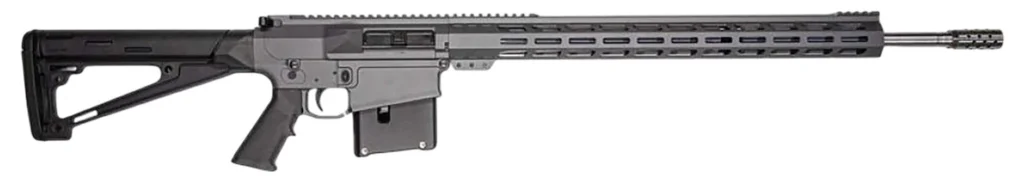 Great Lakes Firearms AR-10 30-06 Springfield 5+1 24" Stainless Threaded Barrel, Sniper Gray Cerakote Aluminum Receiver w/Picatinny Rail, Hogue Fixed Black Polymer Stock, Mil-Spec Grip | Elite Firearms