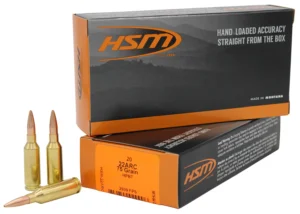 HSM 22ARC1N Varmint 22ARC 75gr Hollow Point Boat Tail 20 Per Box/25 Case | Elite Firearms