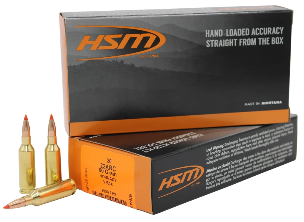 HSM 22ARC3N Varmint  22ARC 60gr V-Max 20 Per Box/25 Case | Elite Firearms