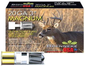 Brenneke SL203M Magnum 20Gauge 3" 1oz Slug Shot 5 Per Box/50 Case | Elite Firearms