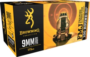 Browning Ammo B191800094 FMJ Value Pack 9mmLuger 115gr Full Metal Jacket 100 Per Box/5 Case | Elite Firearms