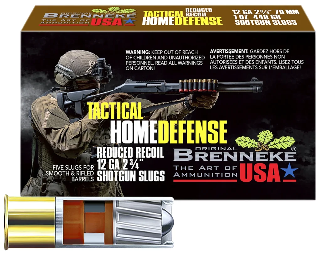 Brenneke SL122THD THD Home Defense 12Gauge 2.75" 1oz Slug Shot 5 Per Box/50 Case | Elite Firearms