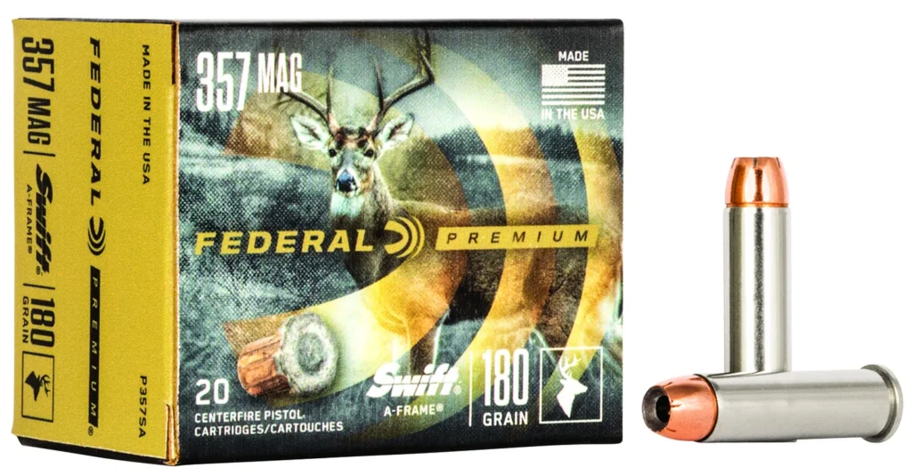 Federal P357SA Premium  357Mag 180gr Swift A Frame 20 Per Box/10 Case | Elite Firearms