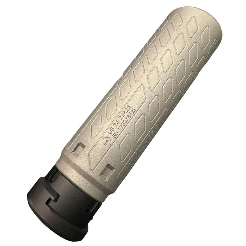 B&T SQD9 Print-X RBS Compact Quick Detach Suppressor 9mm Luger 1.73" Dia 8.11" Length 718 Inconel Grey | Elite Firearms