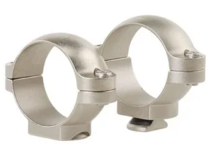 Leupold 2-Piece STD Windage Adjustable Steel Rings 1" Low Silver | Elite Firearms