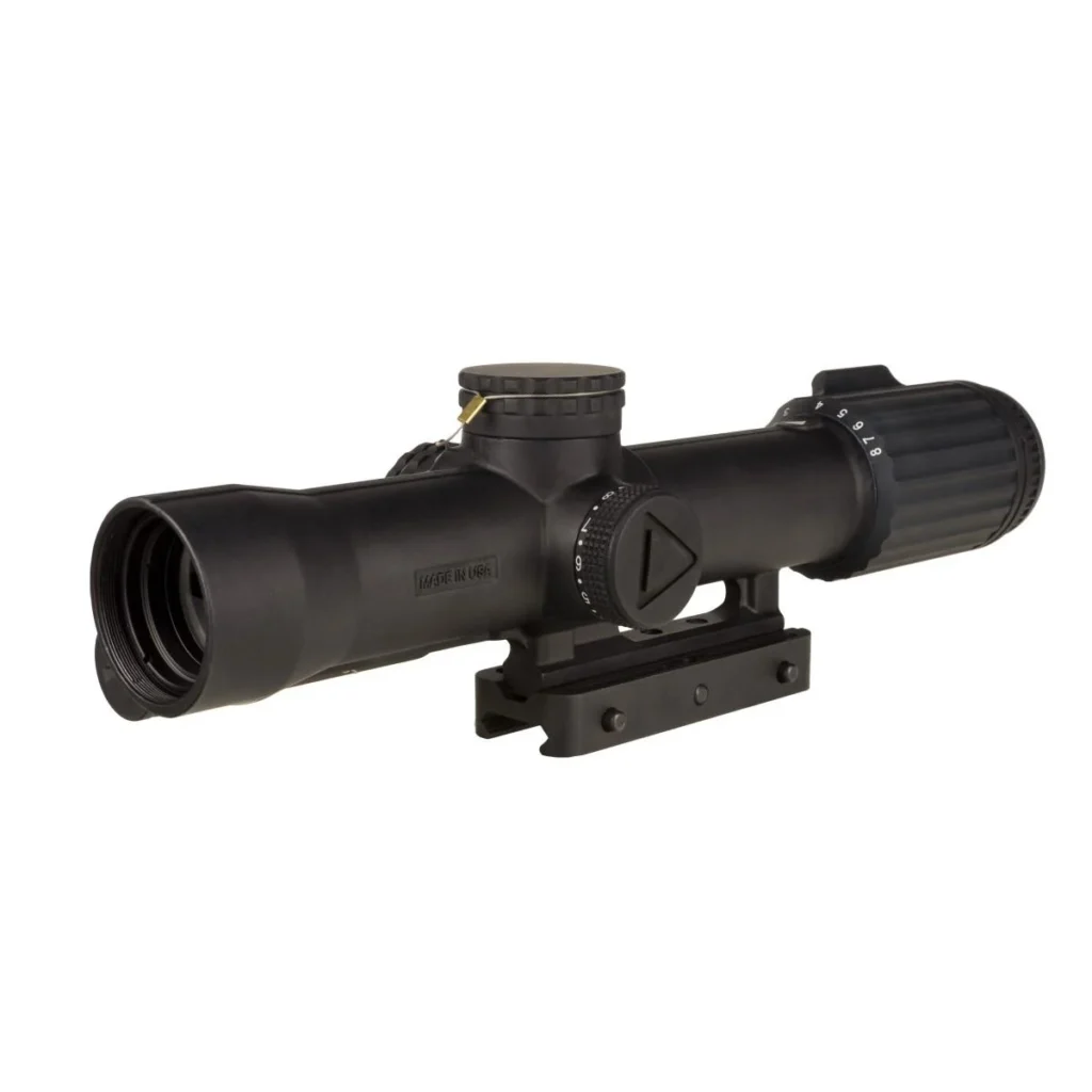 Trijicon VCOG 1-8x28 Rifle Scope FFP Red MRAD Crosshair Dot Reticle Illuminated Black w/ Mount | Elite Firearms