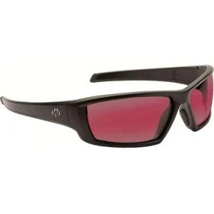Walker's Vector Full Frame Shooting Glasses Black with Rose Lens with Case | Elite Firearms
