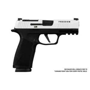 SIG P365-XMacro Freedom Handgun 9mm luger 17rd Magazines(2) 3.7" Barrel Two-Tone White on Black Optic Ready | Elite Firearms