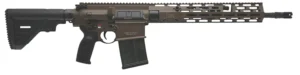 HK 81001206 MR762 A4 7.62x51mm 10+1 16.50" Black Threaded Barrel, Patriot Brown Picatinny Rail Receiver, M-LOK Handguard, 6 Position Black Synthetic Stock, Black Finger Grooved Grip, Ambidextrous | Elite Firearms
